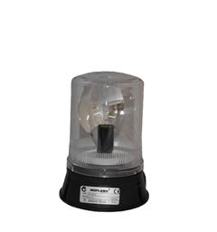 Rotating Beacon R400 115vAC 7:CLEAR IP65 60w E14